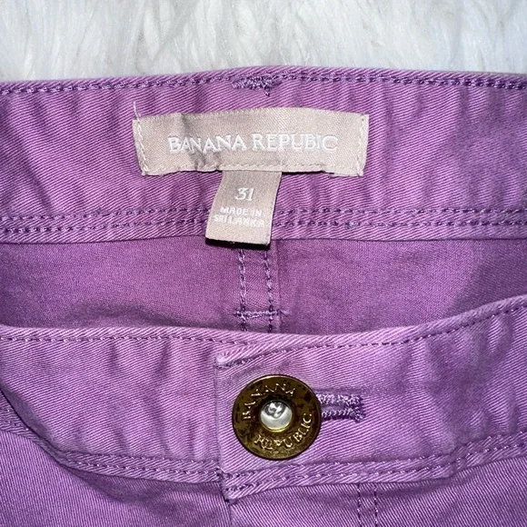 Banana Republic • Luxe Twill Pants in Lotus Lilac - Picture 2 of 15